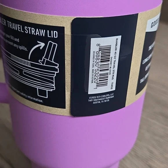 Yeti Rambler 40 oz Travel Mug - Lavender - Picture 5 of 9